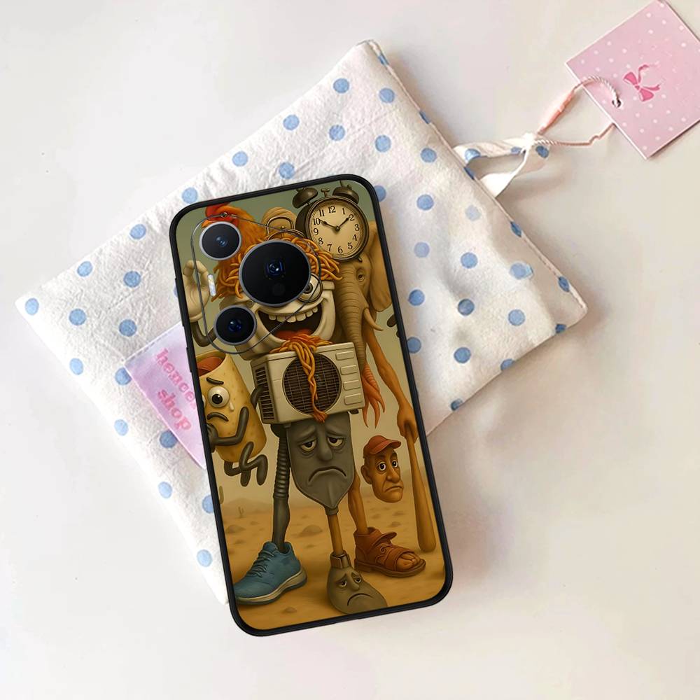 I-ITALIANS B-Brainrot Creative Animal Phone Case For Huawei P 8 9 10 20 30 40 50 Pro Lite Psmart Honor 10 Lite 70 Mate 20lite
