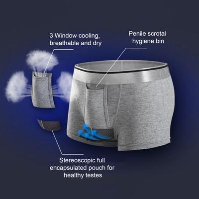 Sexy Heren Mesh Ondergoed IJszijde Mid-rise Shorts Onderbroeken U Bolvormige Pouch Separatie