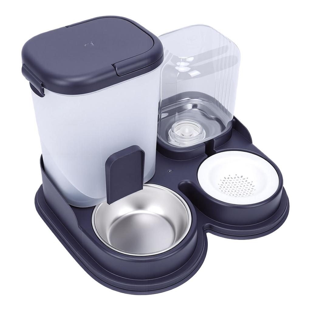 Automatic Dog Cat Feeder and Waterer Anti Slip Pet Food Water Dispenser for Small Medium Dog Cat Puppy Kitten