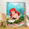 Disney Diamond Painting Kit Classic Ariel Mermaid Style Home Decor Craft Perfect Gift Idea Diamond Art
