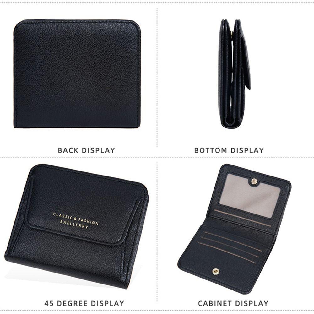 Elegant Women Short Wallet Large Capacity Bank/ID/Credit Card Bag Brand Female Purses  Evening Out