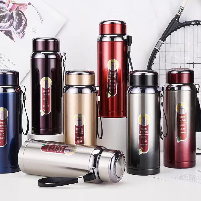 Thermal Water Cup 316 Stainless Steel Thermos Bottle 6-12 Hours Thermal Insulation Eco-Friendly Europe Design for Travel Offices