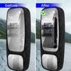 2 Pezzi 35x16cm Pellicola Antipioggia per Auto Protezione Impermeabile Specchietto Retrovisore Pioggia Antiriflesso Pellicola Vetro Finestrino Guida Sicura