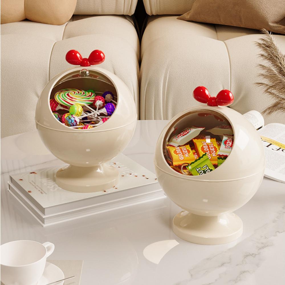 Round Fruit Tray with Lid Food Container New Snack Box  Home