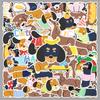 50 Cute Sausage Dog Stickers: Hand-Painted Cartoon Decorations for Suitcases, Water Bottles, and Phone Cases (50 Sheets)
