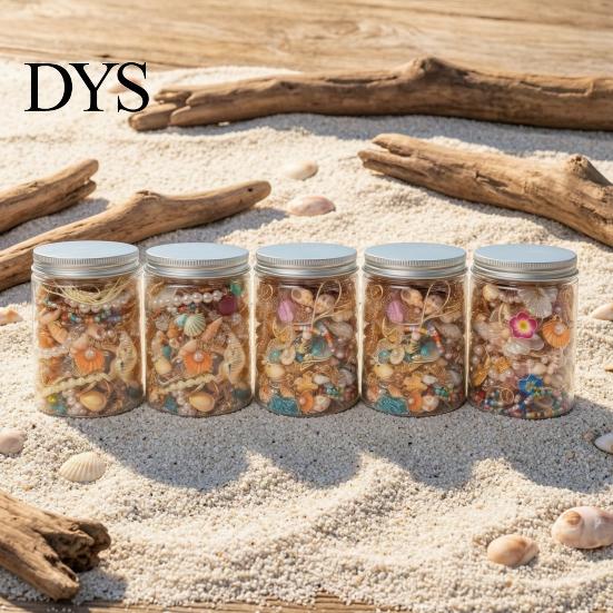 Coastal Jewelry Set Mystery Jar for Women, Random Mixed with Necklace Unique Alloy Accessories Earrings Ring Bracelet Brooch, Gift Family Friends Her