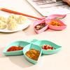 1pc-Multi Grid Dipping Sauce Small Dish Seasoning Dish Vinegar Dish Soy Sauce Dish Wheat Straw Dish Tableware Dish