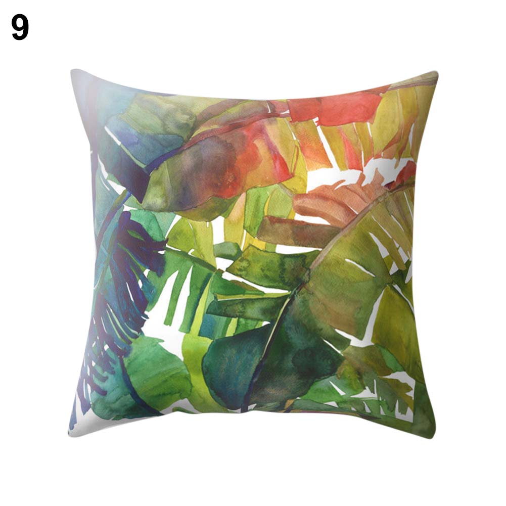 Tropical Plant Leaf Cactus Throw Pillow Case Cushion Cover Sofa Bed Car Decor