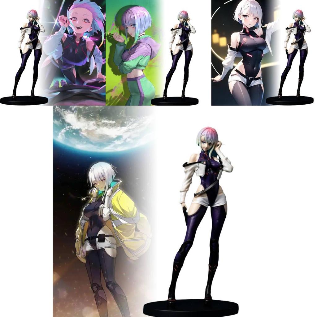 Exquisite Cyberpunk 2077 Lucy Actionfigur Schön Gefertigt PVC Anime Modell