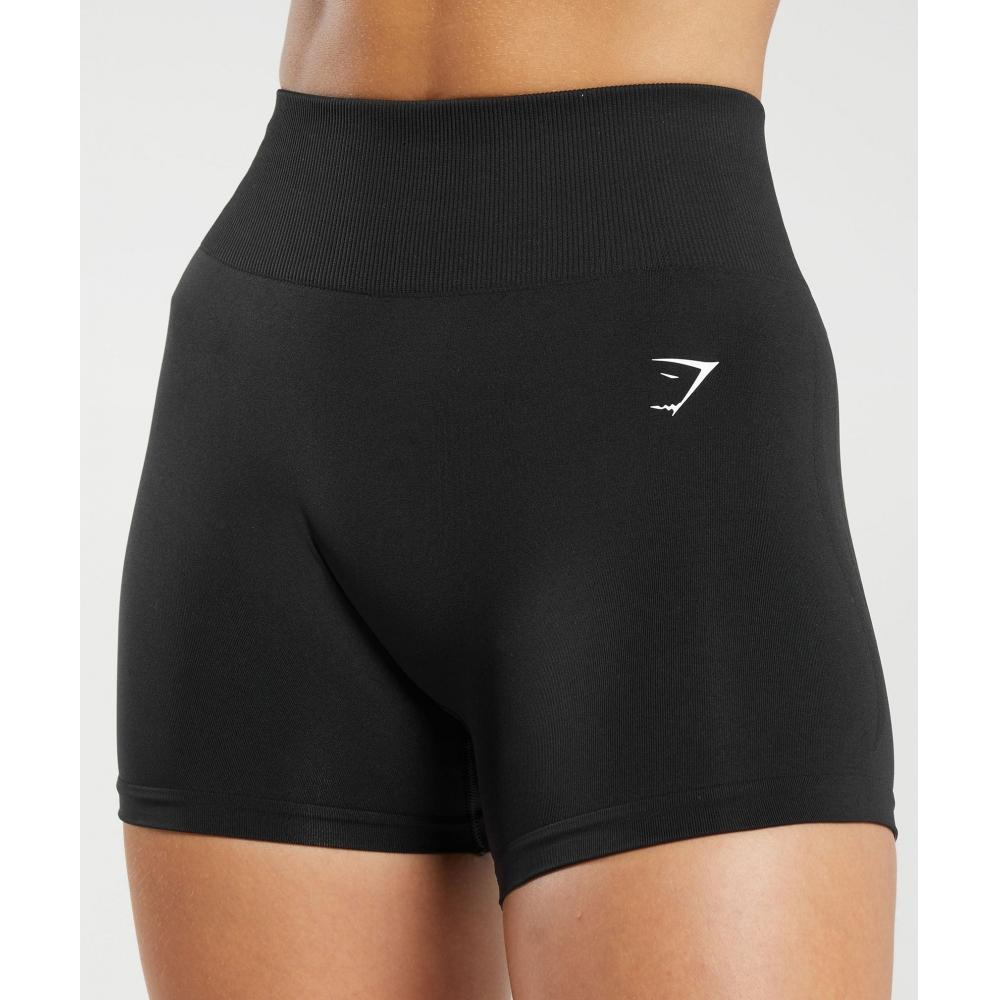 Gymshark Bezešvé šortky na každý den černé B6a8m Bb2j