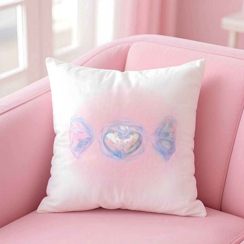 sweet pink candy Pillow Case pattern printing pillowcase living room sofa cushion cover bedroom room decor