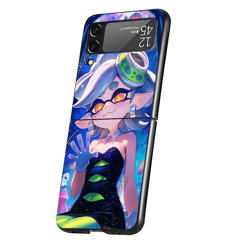 

Game S-Splatoons Cover Phone Case For Samsung Galaxy Z Flip 7 6 5 4 3 5G Flip7 Flip6 Flip5 Flip4 Flip3 Black Fundas Shell Samsung Z Flip 5