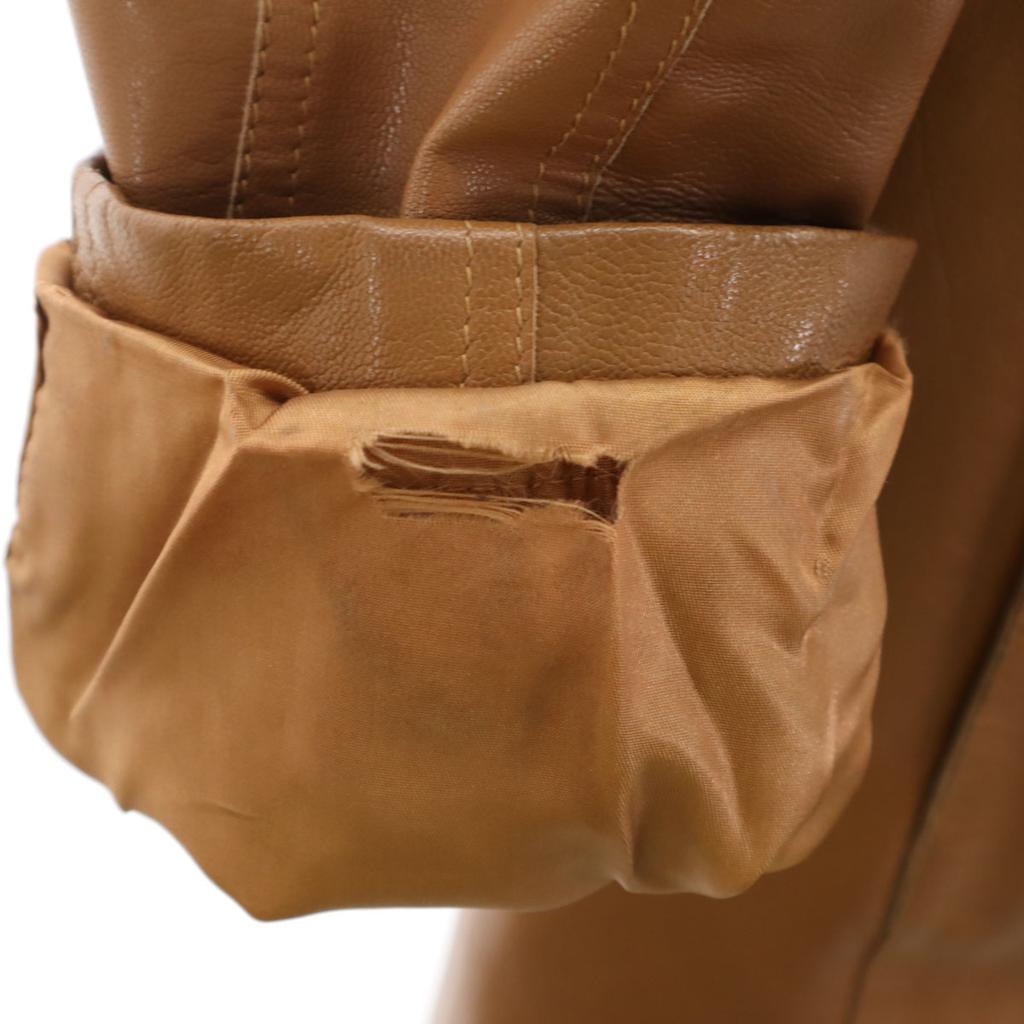 Armani Exchange 90s Old Leather Coat S Camel Women Used