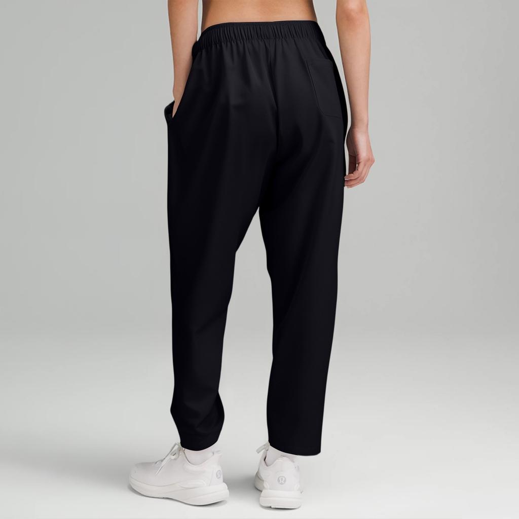 Modische Damen-Freizeithose mit Kordelzug, elastischem Bund, Taschen und Schutz