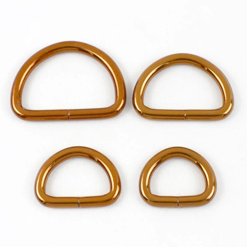 5/10Pcs Meetee 20/25/32/38mm Metal Buckles for Bag Strap D Ring Clasp Dog Collar Decor Connect Hooks DIY Hardware Accessories