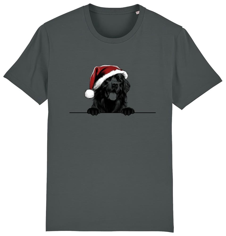 

NEWFOUNDLAND Christmas Dog T-Shirt Mens Womens Kids Dogs Gift Organic Cotton S