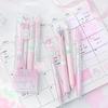 4pcs Good Luck Gel Pens Set Sweety Japanese Style 0.5mm Ballpoint Black Ink for Writing Student Back To School Kids Gift