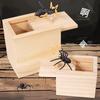 Jump Scare Wooden Prank Box - Spider Toy Horror Box Gag for TikTok
