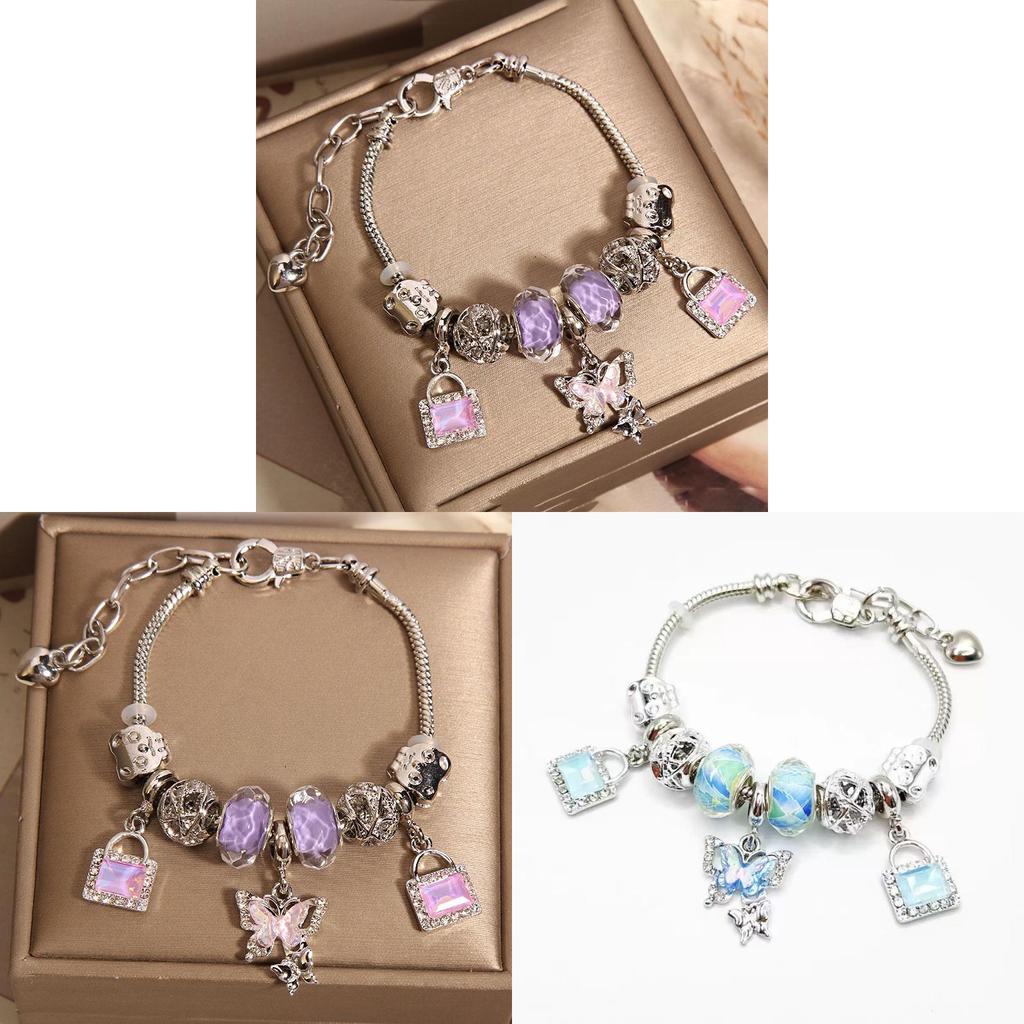 Hand Chain Women Jewelry With Alloy Material Butterfly Pendant For Romantic Couples