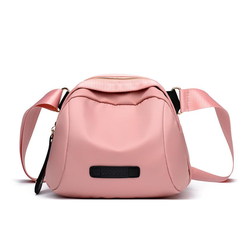 Trendy Women Nylon Chest Crossbody Bag Waterproof Shoulder Bag Lightweight & Secure Zipper Purse for Effortless Everyday Style