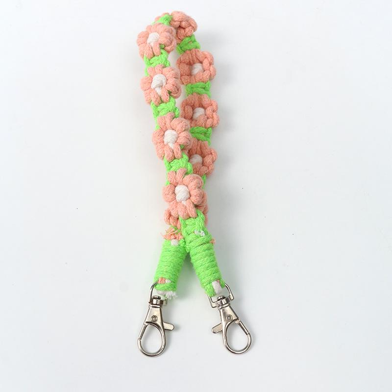 Nordic Style Hand-woven Small Daisies Cute Flowers Stanley Water Cup with Water Cup Rope Cup Cover Silicone Ring