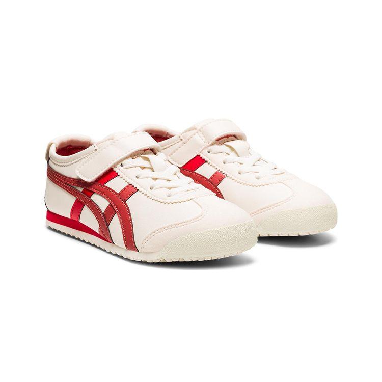 ONITSUKA TIGER Mexico 66 Non-Slip Durable Sports Casual Shoes Kids Sneakers White Red 1184A049-105
