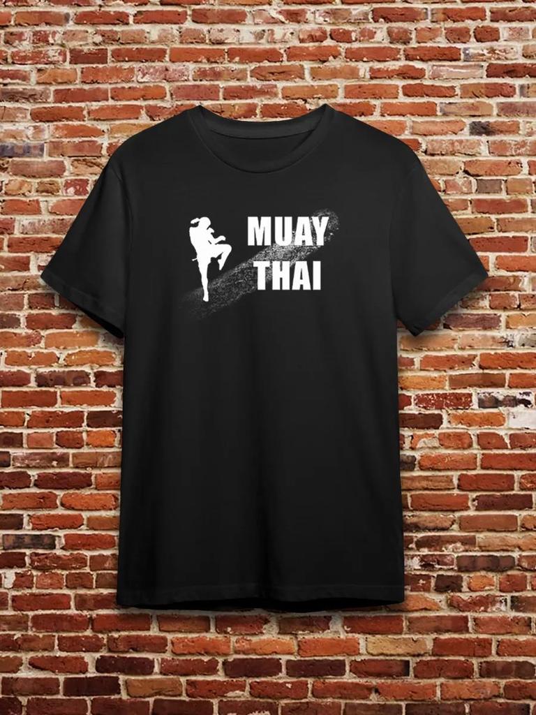 T-Shirt with Muay Thai Print