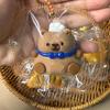 Festive Capybara Squishy, Silicone Slow Rebound Keychain, Cream Mud Feel for Holiday Stress Relief
