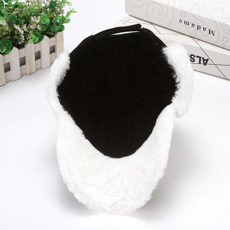 Klobouk Pánský a Dámský Stejný Zimní Baseballová Čepice Teplá Zesílená Fleece Venkovní Čepice s Chrániči Uší