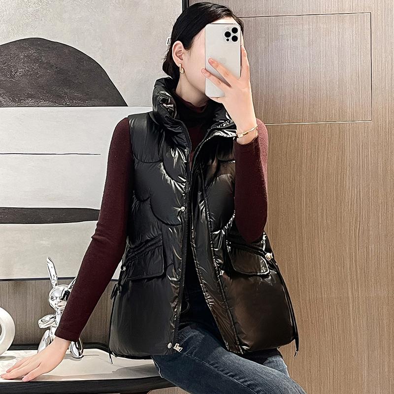 Damska luźna i modna kamizelka casualowa na jesień i zimę