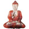 Buddha Statue Hand Carved Wood Teaching Pose 30cm