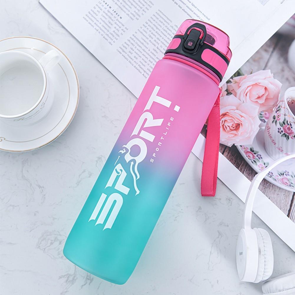 1000mL Fitness Water Bottle with Spring Loaded Dust Cap for Clean Use