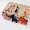 Cute Pony Keychain Creative Cartoon Leather Animal Pendant Keyring  Trendy Bag Charm Handbag Hanging Decoration Gifts