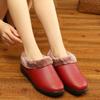 Winter new old Beijing cloth shoes women's cotton shoes home daily cotton slippers waterproof leather surface one pedal comfortable soft sole