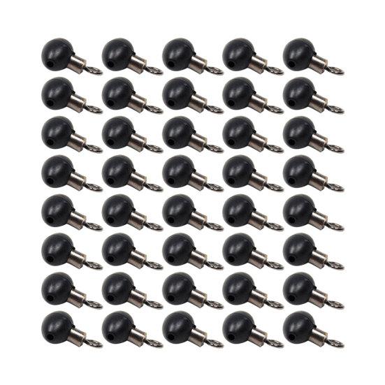 10/20/30/40Pcs Fishing Tackle Zip Slider Beads Swivels Pulley Clip Line Rigs