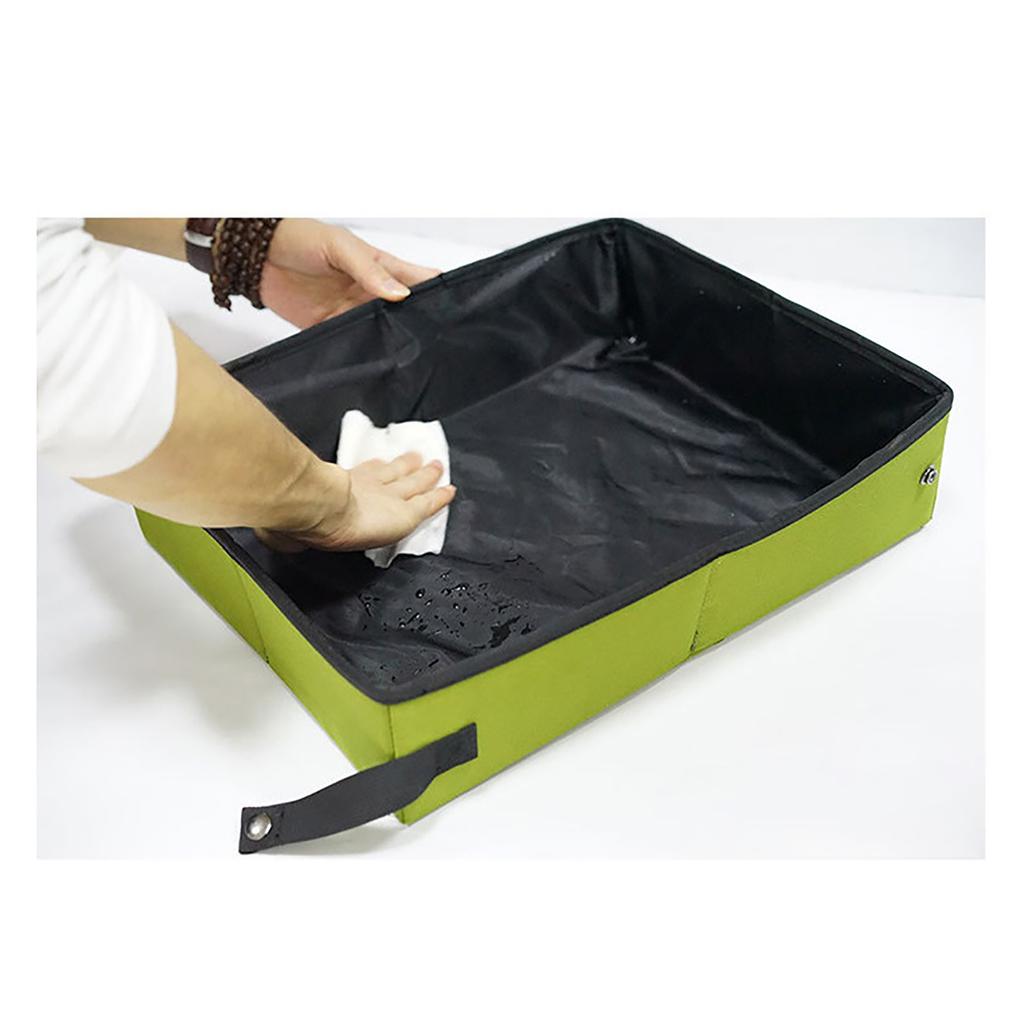 Portable Cat Travel Litter Box Odor Free Lightweight Waterproof Collapsible Travel Litter Box For Cat Supplies