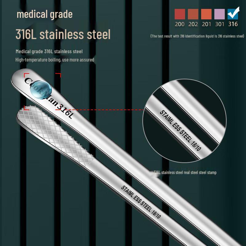 316L Stainless Steel Anti-Scalding BBQ Tongs