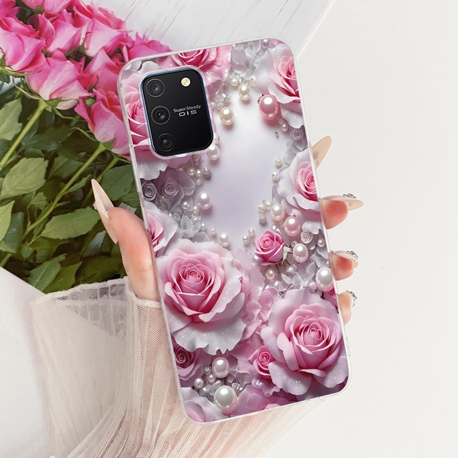 For Samsung Galaxy S10 Lite Case SM-G770F Luxury Butterfly Tree Painted Cover Soft Silicone Phone Case For Samsung S10 Lite Bags