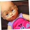 LABRIMP 20-Piece Doll Glasses, Mini Doll Accessories, Metal Wire Frame, Fashion Eyewear for Small Dolls, Costume Props