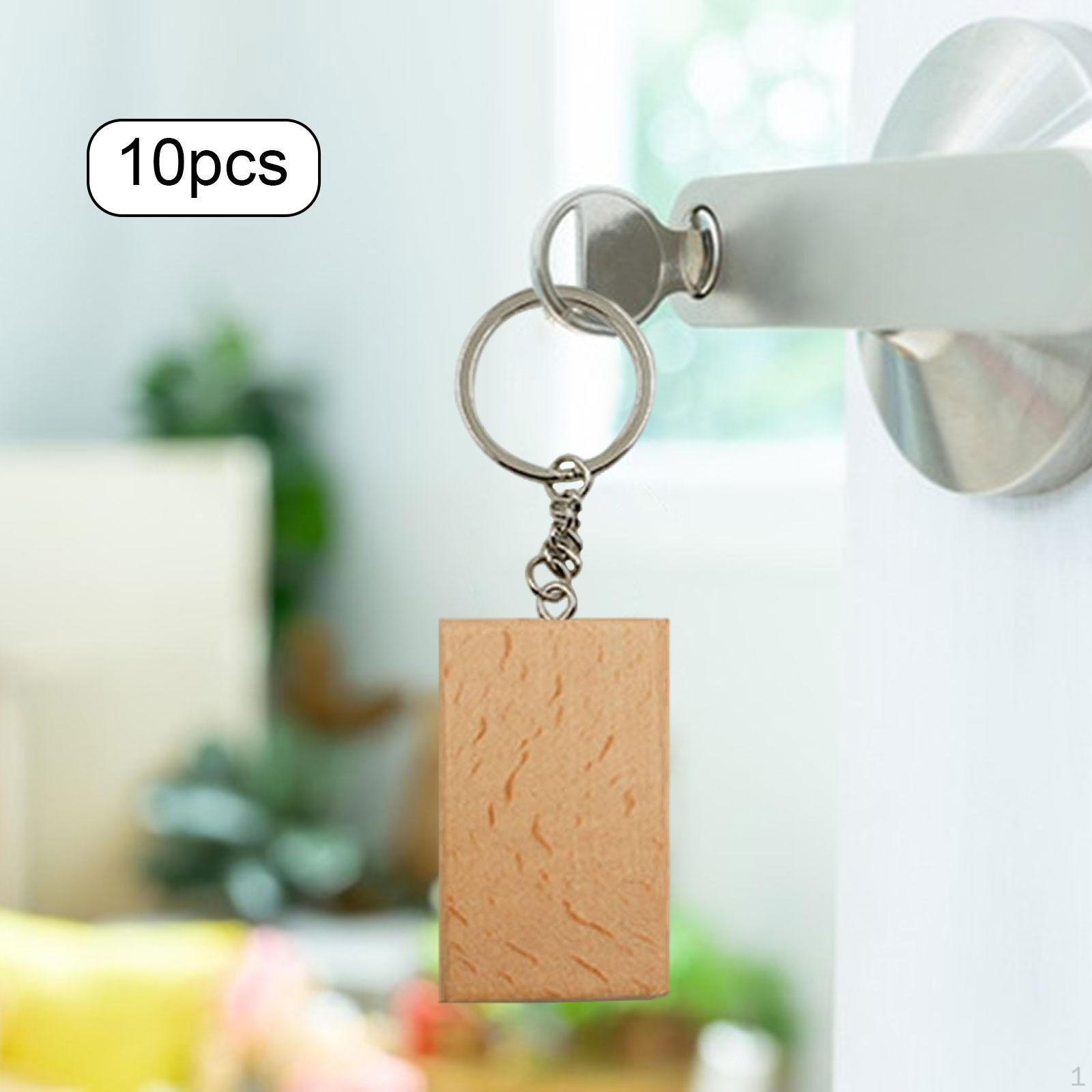 Набор деревянных брелоков - Упаковка 10 шт. A