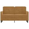 Vidaxl Sofa 2-Osobowa, Brązowy, 120 Cm, Tapicerowana Aksamitem