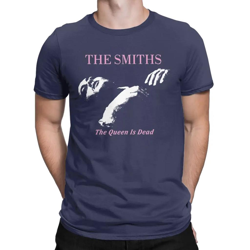 The Smiths The Queen Is Dead T-Shirt Uomo Morrissey Marr Cotone Vintage T-Shirt Girocollo Manica Corta T-Shirt Abbigliamento Festa