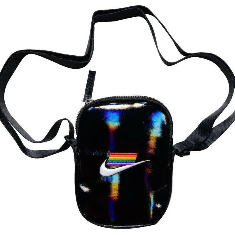 Nike Polyester Umhängetasche, Crossbody-Tasche Regular Unisex Schwarz & Weiß Lässig CZ7940-010