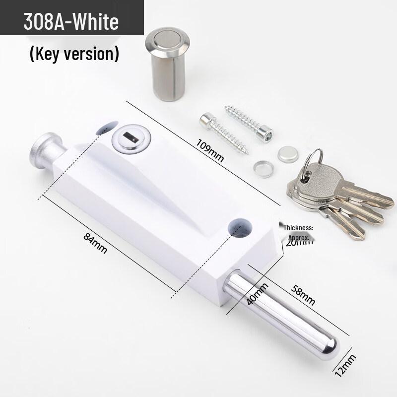 Aokewen 308A Rotary Keyed Floor Bolt Lock