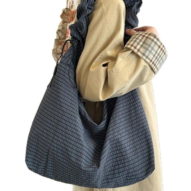 Large-capacity Drawstring Tote Bag - A Niche Commuter Single-shoulder Crossbody Bag