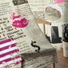 Retro Zeitung New York Vorhang für Wohnzimmer Transparente Tüllvorhänge Fenster Sheer für das Schlafzimmer Zubehör Dekor