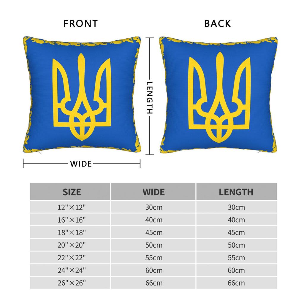 Ukraine Presidential Flag  Pillow Case  Novelty Pillow Cover Polyester Design Cushion Cover Pillowcases For Living Room Chair