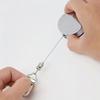 2PCS Automatic Retractable Towel Holder Self-Adhesive Work Card Holder ID Lanyard  Name Tag Display