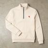 26 Cross-border foreign trade new American US pattern printed fashion sweater loose versatile stand-up collar zipper top