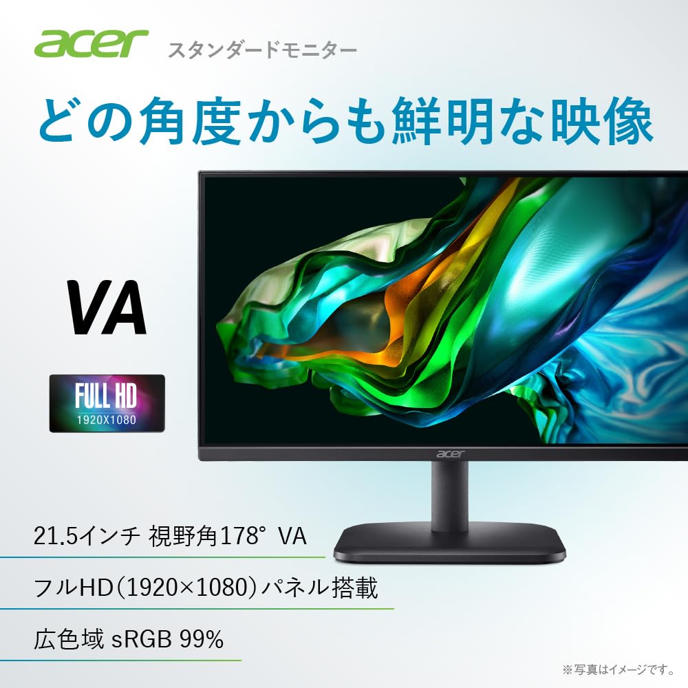 Acer Monitor AlphaLine EK221QHbi 21.5” VA Non-glossy Full HD No speakers No headphone jack AMD FreeSync